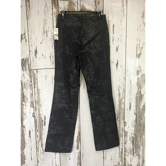 NWT New York & Co Dark Gray And Silver Slacks - Picture 3 of 4